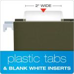 Pendaflex® Hanging File Folder Plastic Tabs, Clear, Pack Of 25