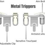 Mobile Phone Shooter Controller PUBG Game Trigger Gamep Fire Button Handle Cell Phone Tablet apter for PUBG Gaming Joystick Gaming Accessory Kit Gaming Accessory Kit