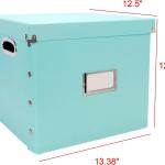 Snap-N-Store Vinyl Record Storage Box - 12" - 1 Pack- Crate Holds up to 75 Vinyl Albums - Mint