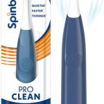 Spinbrush New PRO Clean Battery Powered Electric Toothbrush for ults, Soft Bristles, Blue, 1 Count