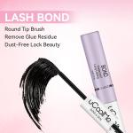 Lash Bond and Seal uCoolMe Waterproof for Lash Clusters 144Hours Super Hold Long-Lasting Non-Irritating Eyelash Glue for DIY at Home(Black Bond,10ML)