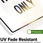 Pedestrians Traffic Only Sign, 10x14 Inches, Rust Free .040 Aluminum, Fe Resistant, Me in USA by My Sign Center