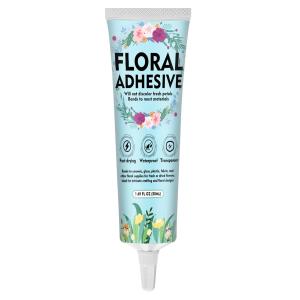 Floral Glue for Fresh Flowers 50ML, Waterproof Flower hesive for Corsages, Boutonnieres, Wristlets, Wedding Crafts, Fast Drying, Strong Hold Floral Glue for Silk Dried Flowers and Accessories