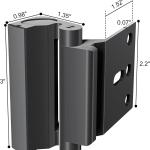 Door Reinforcement Lock Withstands 800lbs of Force - Black Extra Proof Door Lock for Kids Safety with 8 Screws Prevents Unauthorized Entry,d a Door Security Lock for Home Safety & Privacy