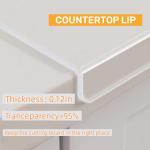 Acrylic cutting board with counter lip, 24 x 18 clear cutting board for countertop, one of the game-changing kitchen essentials, the non-slip cutting boards for kitchen by Moooope (Clear, X-Large)