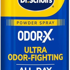 Dr. Scholl’s Odor-X ODOR-FIGHTING Spray-Powder // All-Day Odor Protection and Sweat Absorption - Packaging May Vary