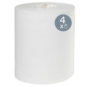 Kimberly-Clark Kleenex Premiere Center-Pull Paper Towels, Bulk (01320), Cloth-Like Feel, White, Perforated (250 Sheets/Roll, 4 Rolls/Case, 1,000 Sheet Total)