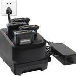 4-Slot Battery Charger Crle with Power Supply for Zebra MC9300 Series Barcode Scanner Handheld Mobile Computer,12V/4.16A,P/N:SAC-MC9300-HC4SC1-01