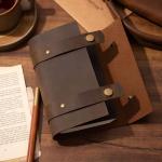 MVNOIRE Travelers Vintage Notebook Leather Blank Diary binder a6 Journal Sketchbook Stationery School Office Supplies for girl