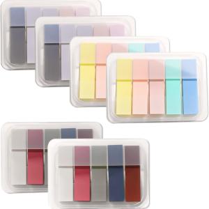 15 Colors Sticky Notes Tabs Pastel, File Tabs Flags Colored Page Markers Pop-up, hesive Index Tabs Stickers, Writable Book Tabs for Annotating Books, Notebooks, 600Pcs