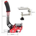 YESHMA 64 Bit USB Handbrake with Clamp PC Handbrake & Non-Contact Plus Hall Sensor Compatible With G25/27/29/920 T500 T300,Professional Gaming Peripherals using for Racing Games(Red With Clamp)