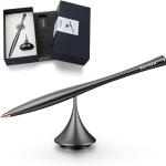 Metal Gravity Spinner Pen – Crafted with Japanese Precision, Anodized for a Sleek Metallic Finish – Relieves Stress & Sparks Creativity – Elegant Gift for Professionals and Gruates (Black)