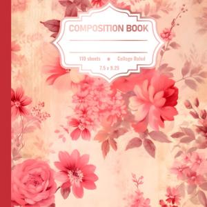 Pink Coquette Composition Notebook: Cute Pink Pastel Design | Coquette School Supplies | 7.5 x 9.25 Inches College Ruled Notebook: Elegant Coquette ... for Students, Writers, and more! Perfect gift