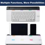 TSJ OFFICE Whiteboard Weekly Dry-Erase-Board - Desktop White Board Calendar Desk Organizers with Accessories Computer Keyboard Stand with Drawer, for Office, Home, School Supplies