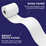 1-Ply White Bond Paper for Clover Kitchen Printer by Paper Planet | 20 Rolls: Includes 1 Ribbon | Star SP700