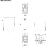 Mean Well NDR-240-24 240W 24VDC 10A AC/DC Industrial DIN Rail Power Supply Single Output Provided by KAINSC Products