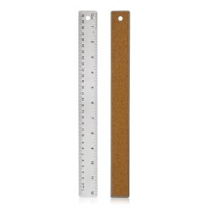 Stainless Steel Metal Ruler with Non-Slip Cork Back for Home Improvement, Planner Accessories, College School Supplies, Drafting Tools, Architecture Supplies, 30.5 Centimeters & 12 inches