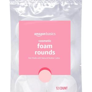 Basics Cosmetic Foam Rounds, 12 Count, Pack of 1