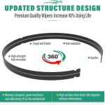 24" 19" Windshield Wiper Bles Replacement for Honda Civic 2022 2023 2024 2025 / Honda CRV CR-V Acura Integra 2023 2024 2025 Premium All Weather Front Wipers Set - OEM Quality (Pack of 2)