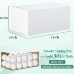 Eupako 9x6x4-Small-Shipping-Boxes-30-Pack-White-Corrugated-Box-Mailers, Cardboard Boxes for Packaging Small Business, Mailing