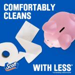 Scott ComfortPlus Toilet Paper, 12 Double Rolls, 231 Sheets per Roll, Septic-Safe, 1-Ply Toilet Tissue