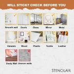 Leaf Border Stencil Reusable Sturdy Flexible Clear Plastic 1-3x8 in Arts and Crafts Material Scrapbooking for Airbrush Painting Drawing