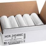 Aluf Plastics High Density Trash Bags, 10 Gallon, 1000 Count, 6 Micron (eq), 24" x 24", Clear, for Bathroom, Office, Industrial, Commercial, Janitorial, Municipal, Recycling