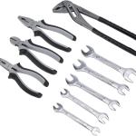 Basics 65-Piece General Household Home Repair and Mechanic's Hand Tool Kit Set, Black