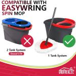 HOMEXCEL Mop Replacement Hes Compatible with O-Cedar EasyWring Spin Mops 3 Pack-Washable Microfiber Spin He Refills-Easy Cleaning Mop He Replacement