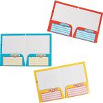 Take Home Pocket Folders - 12 Pieces - Educational and Learning Activities for Kids