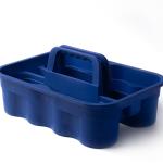 Matthew Large Plastic Tote Tool & Deluxe Supply Cleaning Cdy with Handle Portable Shower Basket Storage Cdy for Cleaning Products Organizer,Take-Out Coffee/Soft Drink,Bath Multi Use - Blue