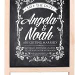 Small Wooden Tabletop Chalkboard Easel Signs with Stand, Folding A Frame Double-Sided Chalkboard Easel Sidewalk Board, Mini Food Signs Menu Board Message Display Board, Black(7.5" x 11.8")