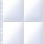 Ultra-Transparent Photo Sleeves Holding 400 Pockets 3.5x5inch Album Refill Pages for 3 Ring Binder, Double-Sided 4 Pocket Pages, Top Loing Sheet Protector Index Card Sleeves 50 Pack