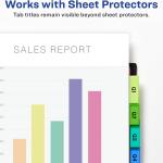 Avery Insertable Plastic Dividers for 3 Ring Binders, 8 Tabs per Set, Big Tabs, Two Pockets, Multicolor Binder Dividers, Works with Sheet Protectors (11903)