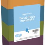Basics Facial Tissue, 2-Ply, 160 Tissues per Box, 4 Boxes (640 total) (Previously Solimo)