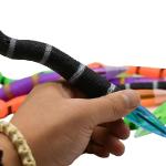 Maydahui 8 PCS Halloween Snake Shaped Tentacle Ballpoint Pens Funny Finger Puppet Pen Novelty Cobra Pens Decompression Pen Blue Ink for Prank School Party Office