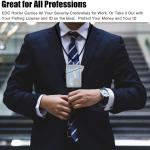 1Pc Transparent Clear Waterproof ID Card Bge Holder Case Waterproof Sports Case Vertical Bge Holders with Lanyard and Keychain,Office and School Supplies，Identification Bges and Supplies,Labels