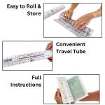 Heat Press Safe Tshirt Pressing Guide for Vinyl Alignment & Accurate Placement on Neck & Chest. All-in-one t Shirt Ruler Guide for Heat Press Vinyl Graphics or an Embroidery Placement Guide
