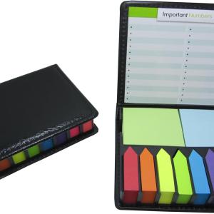 Cute Paper Cute Boxed Self Sticky Notes Set, 2000 Pages Colorful Tape Flags, Arrow Flags Colored Labels with Memo Ps, 12 Colors Makers Tabs with Mini Design Plastic Holder Box Ider by Cutepaper