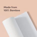 Aware 100% Bamboo Paper Towels, 6 Rolls, 2 ply, FSC Certified, 150 Sheets, 900 Count, Plastic-Free, Multicolor