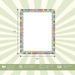 Barker Creek Retro Design Computer Paper, 8-1/2 x 11 Inches, 50 Sheets