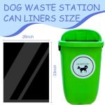 2 Packs 100pcs Black Dog Waste Bags 26" W x 33" l Dog Waste Station Can Liners Heavy Duty Thick Large Poop Bags for Pet Refill Rolls for Doggy Pet Outdoor