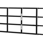 Segal S 4767 Carbon Steel Fixed 4-Bar Window Grill for Home Security and Child Safety, 21-1/4 In., Black Black (1 Set)