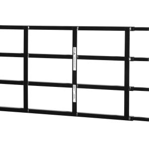Segal S 4767 Carbon Steel Fixed 4-Bar Window Grill for Home Security and Child Safety, 21-1/4 In., Black Black (1 Set)