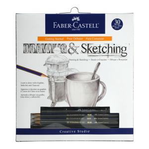 Faber-Castell Getting Started Drawing & Sketching Set: 20 Sheets (6" x 8")