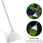 Ohtomber Aquascape Tools Aquarium Kit - 4PCS Terrarium Supplies Include Long Tweezers for Terrarium, Feeding Tongs, Aquarium Scissors, Algae Scraper for Fish Tank Cleaning Plant Trimming