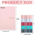 Undated Weekly Planner with Habit Tracker, 52 Weeks To Do List Notebook A5 Weekly Goal Planner with Spiral Binding & Stickers Home Work School Supplies for Women Girls 8.2" x 5.7" - Pink