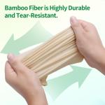 Unbleached Bamboo Facial Tissues - 12 Boxes of 100% Natural, Hypoallergenic, 134 Sheets per Box, FSC Certified, Eco - Friendly, Ultra - Soft & Gentle for Everyday Home and Office Use