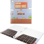 3 Super Mario School Folders - Bundle with 3 Mario 2 Pocket Heavy Duty Laminated Folders for School, Office, More | Mario School Supplies for Boys
