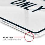 Pedestrians Traffic Only Sign, 10x14 Inches, Rust Free .040 Aluminum, Fe Resistant, Me in USA